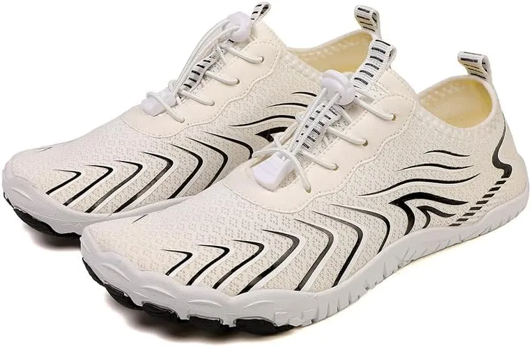 Barefoot Shoes Men Toe Shoes for Men Minimalist Shoes Mens Barefoot Shoes Mens Workout Shoes Men's Cross-Trainer Water Shoes Non-Slip Breathable Barefoot Beach Pool Aqua Swim Surf Hiking Walking Shoes