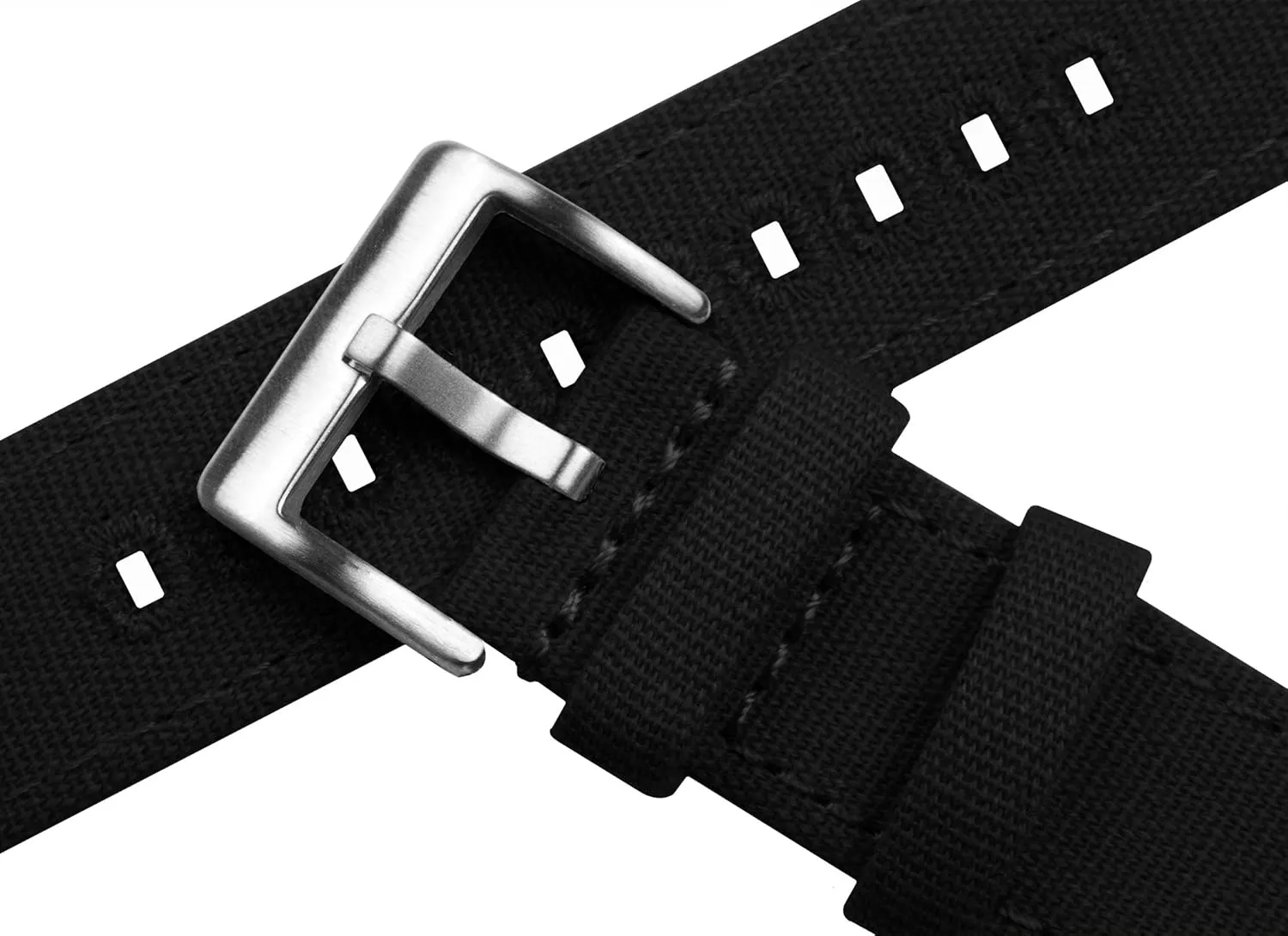 BARTON Canvas Quick Release Watch Band Straps - Choose Color & Width - 18mm, 19mm, 20mm, 21mm, 22mm, 23mm, or 24mm