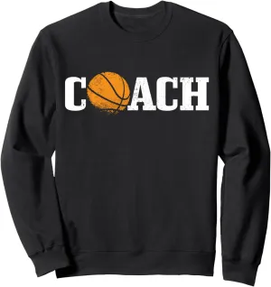 Basketball Coach Bball Player Team Vintage Sports Trainer Sweatshirt
