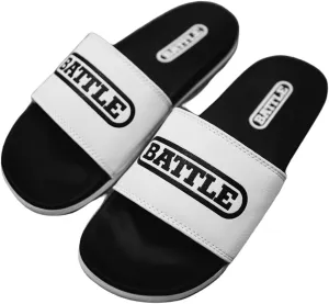 Battle Sport Unisex Slide Sandals - Comfort Football Slides with Ultra-Soft Soles, Fully Padded Arch and Quick-Dry Lining - Available in Adult Men Sizes