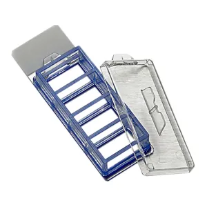 BD 354114 Falcon Glass 4 Well Sterile CultureSlide with Polystyrene Vessel Lid and Safety Removal Tool, 2.5mL Volume (Case of 24)