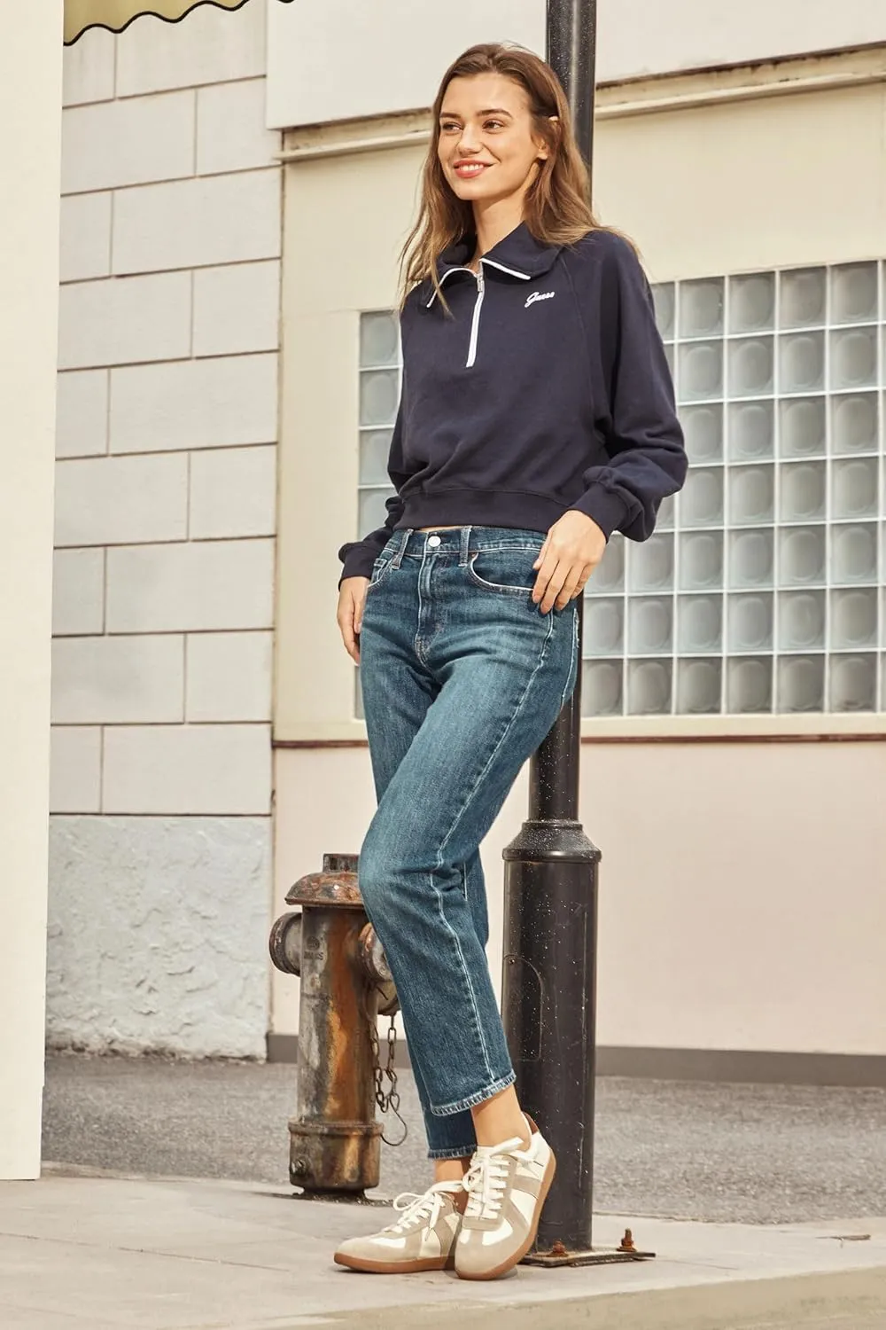 BEAU TODAY Fashion Sneakers Women,Leather Casual Lace Up Retro OG Sneakers,Comfortable Tennis Runnig Trainer Shoes
