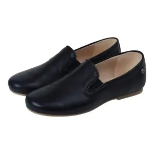 Benji - Navy Soft Leather Slip On for Boy/Girl by Manuela de Juan
