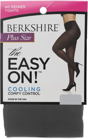 Berkshire Women's Plus-size The Easy On! 40 Denier Cooling Microfiber Tights