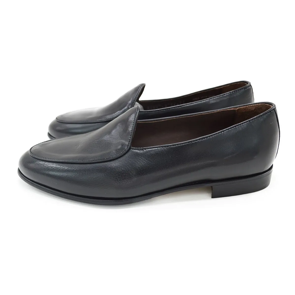 Berwick 1707 Classic Belgian Loafer (4950) Black Deerskin