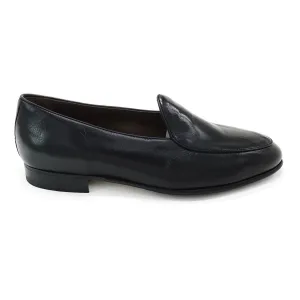 Berwick 1707 Classic Belgian Loafer (4950) Black Deerskin