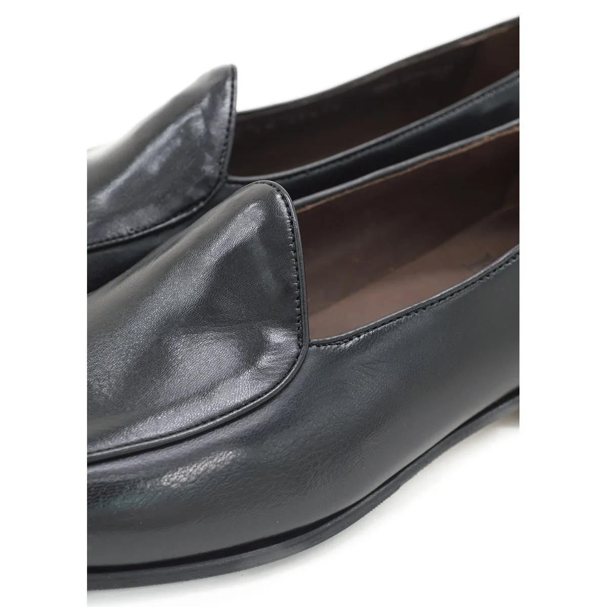 Berwick 1707 Classic Belgian Loafer (4950) Black Deerskin