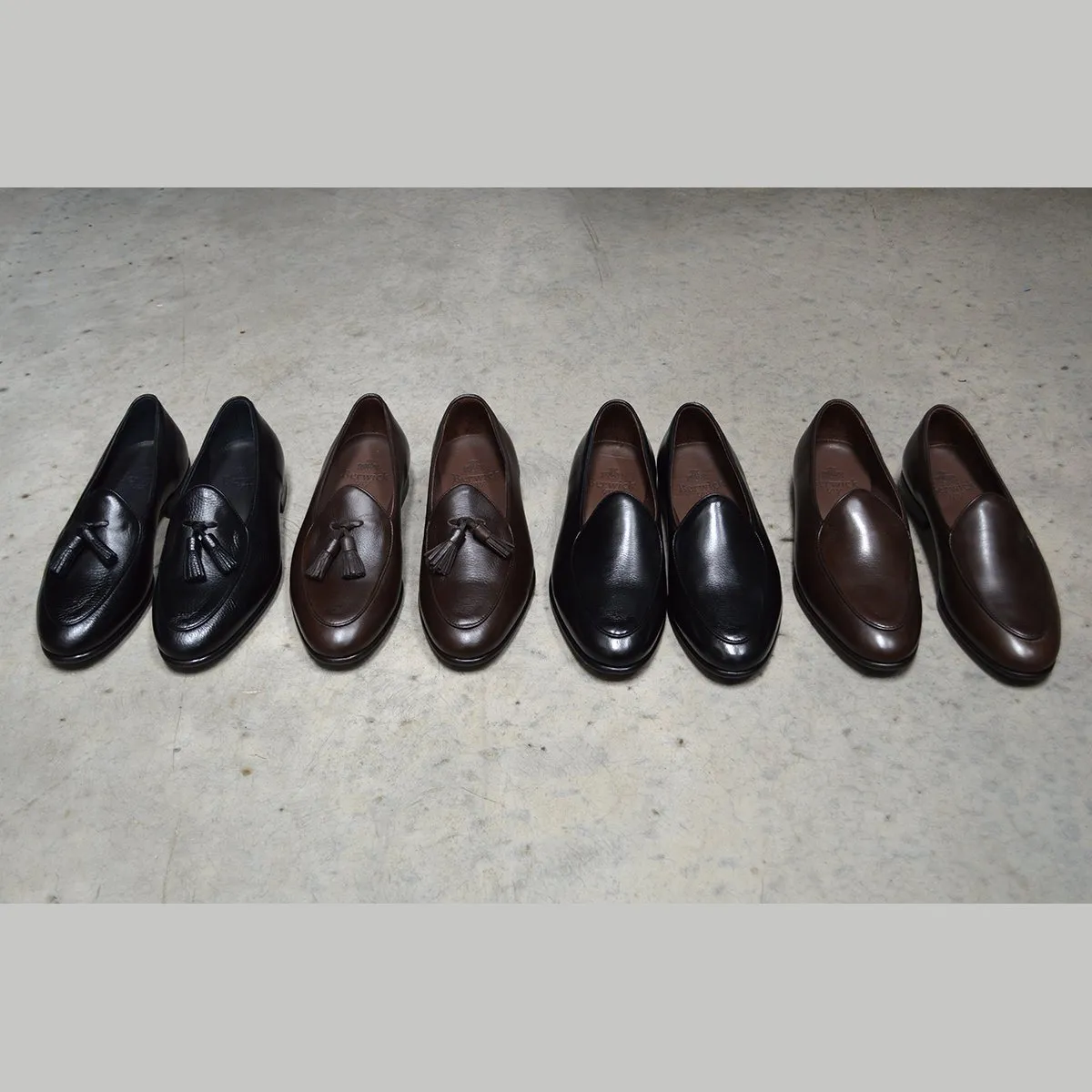 Berwick 1707 Classic Belgian Loafer (4950) Black Deerskin