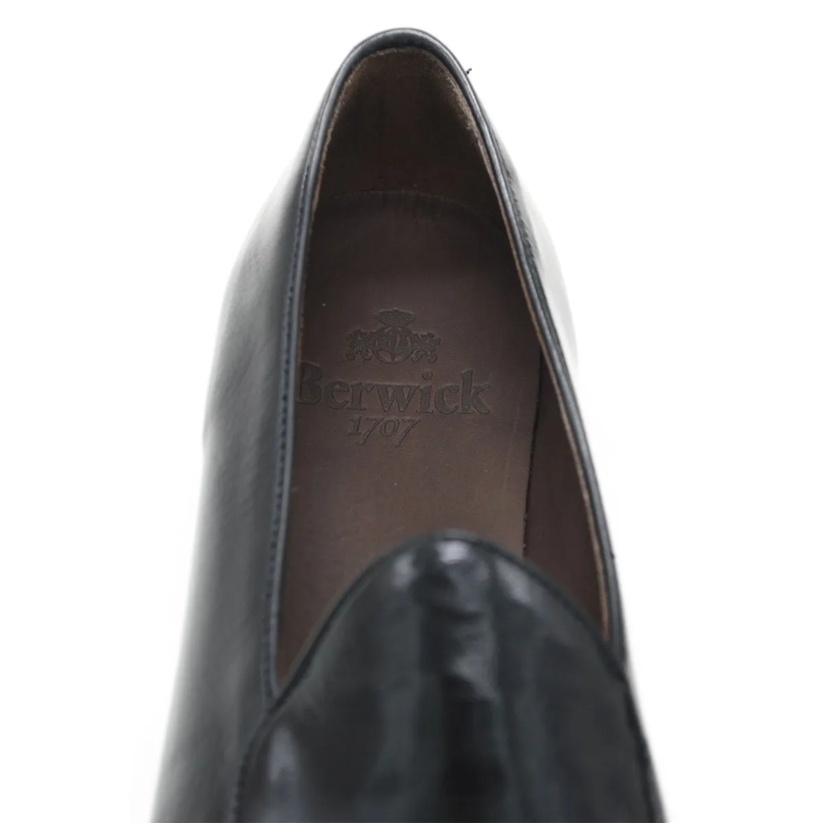 Berwick 1707 Classic Belgian Loafer (4950) Black Deerskin