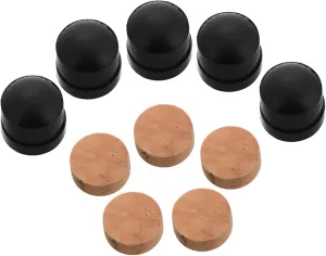 BESPORTBLE 10pcs Trombone Slide Rubber End Tip Bumper Valve Cork Pad Kit for Trumpet Repair Durable Leak Resistant Design for Instrument Maintenance