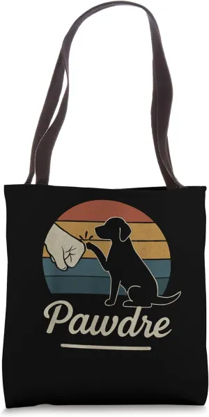 Best Dog Dad Ever Dog Daddy Paw Fist Bump Dog Lover Pawdre Tote Bag