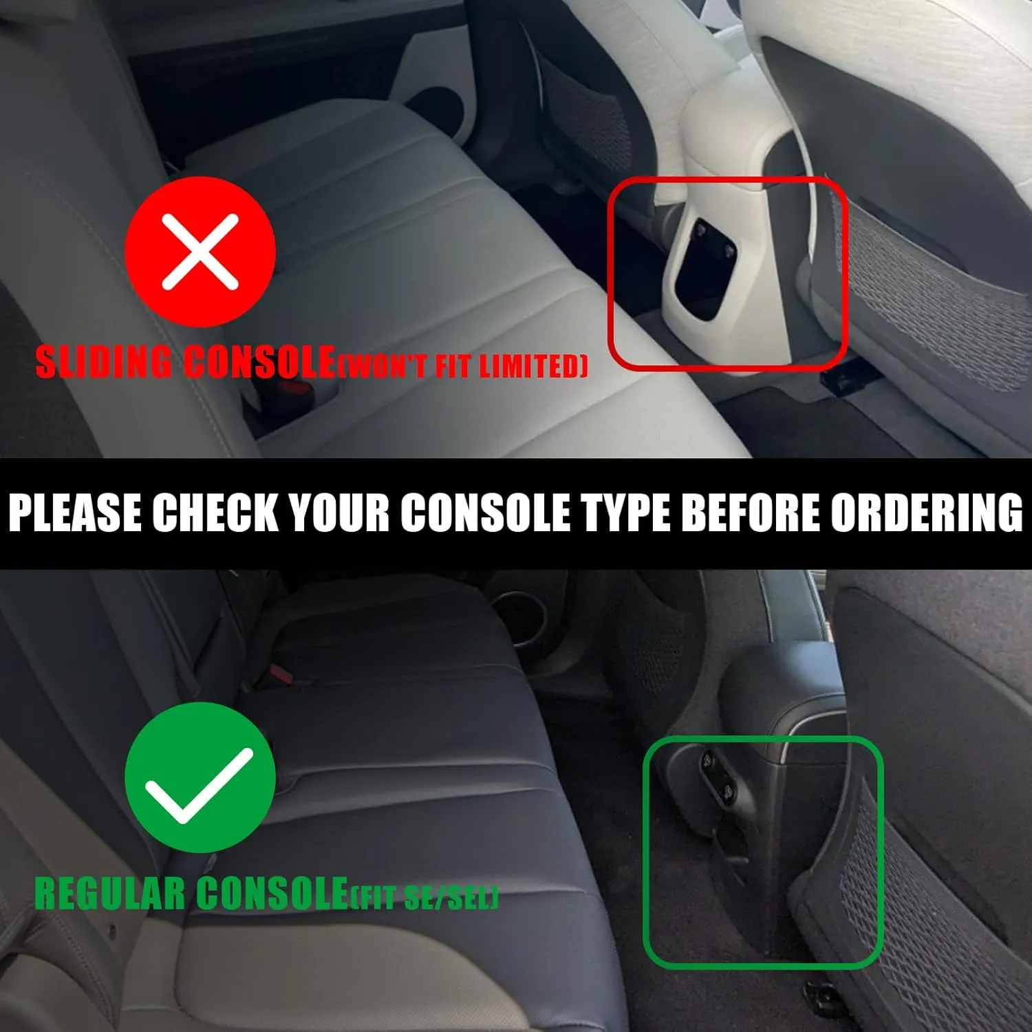 BestEvMod for Ioniq5 All Weather Floor Mats XPE Anti-High Temperatuer Odor Free Liner Floor Mats 1st&2nd Row Compatible with Hyundai Ioniq 5 SE & SEL 2022-2024 Accessories (Non Slide Console Version)