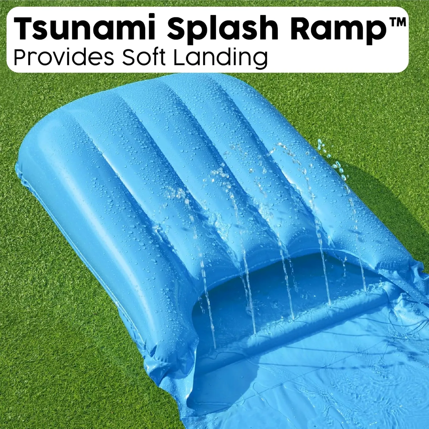 Bestway H20GO Tsunami Single Lane Slip and Slide, Inflatable Water Slide for Kids, Summer Garden Outdoor Toy with Built-in Sprinklers and Splash Ramp