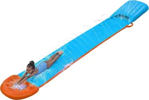 Bestway H20GO Tsunami Single Lane Slip and Slide, Inflatable Water Slide for Kids, Summer Garden Outdoor Toy with Built-in Sprinklers and Splash Ramp