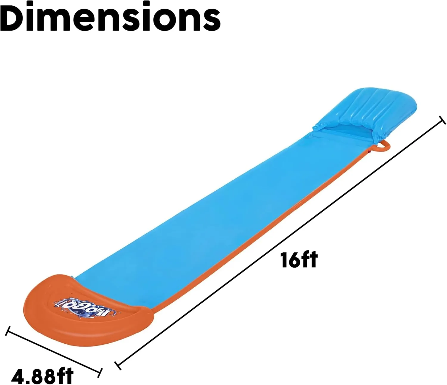 Bestway H20GO Tsunami Single Lane Slip and Slide, Inflatable Water Slide for Kids, Summer Garden Outdoor Toy with Built-in Sprinklers and Splash Ramp