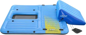Bestway Hydro Force Detachable Summer Slide Inflatable Activity Island with Cup Holders and Heavy Duty Handles for Easy Transport
