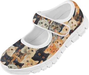 BIGCARJOB Little Girls Mary Janes Shoes Flats Running Shoes Slip-on Athletic Gym Shoes