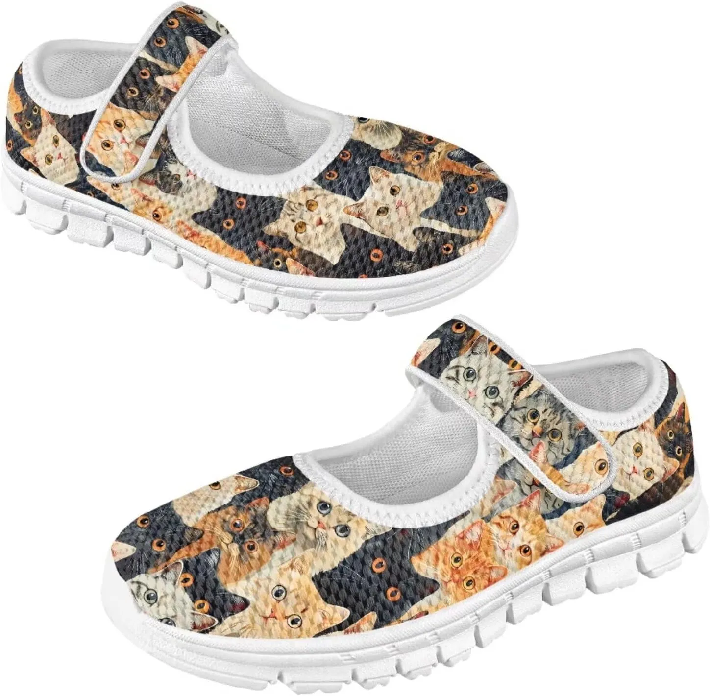 BIGCARJOB Little Girls Mary Janes Shoes Flats Running Shoes Slip-on Athletic Gym Shoes