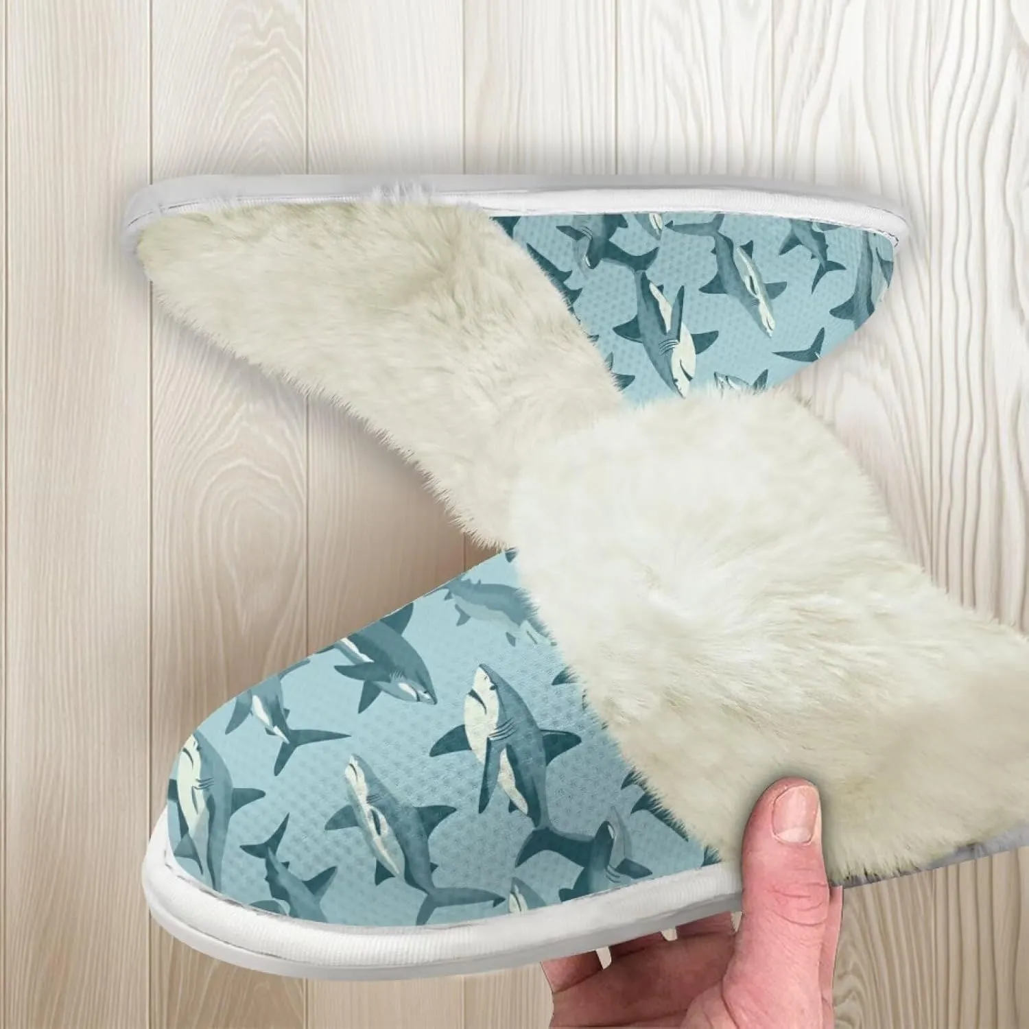 Binienty Women Fuzzy Slippers Slip On Slippers for Men Ladies Casual Winter Shoes Indoor