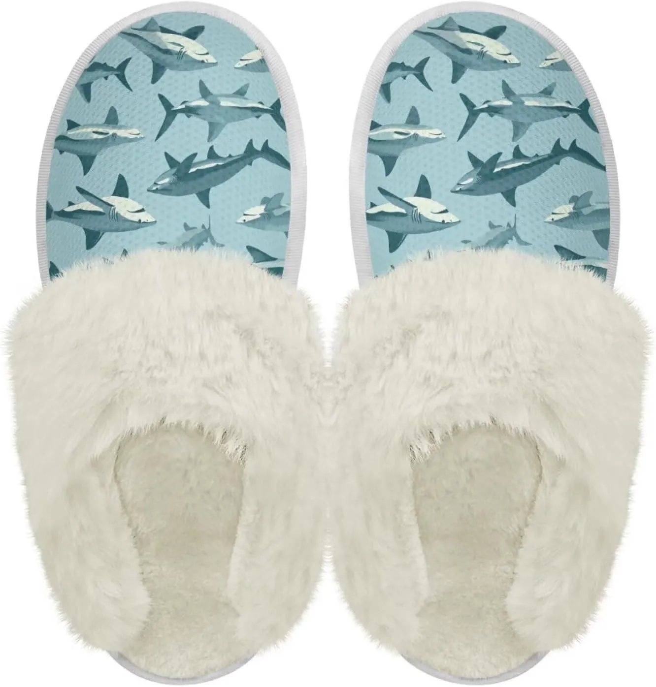 Binienty Women Fuzzy Slippers Slip On Slippers for Men Ladies Casual Winter Shoes Indoor