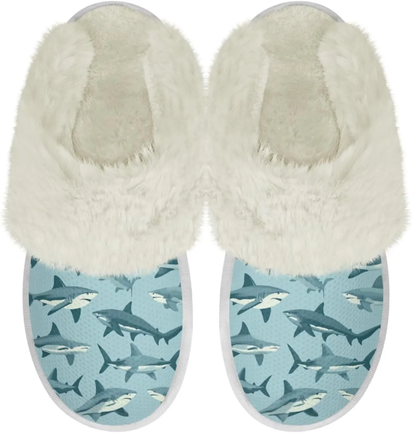 Binienty Women Fuzzy Slippers Slip On Slippers for Men Ladies Casual Winter Shoes Indoor