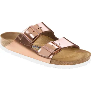 Birkenstock 95209 Arizona Soft Footbed - Metallic Copper Lthr