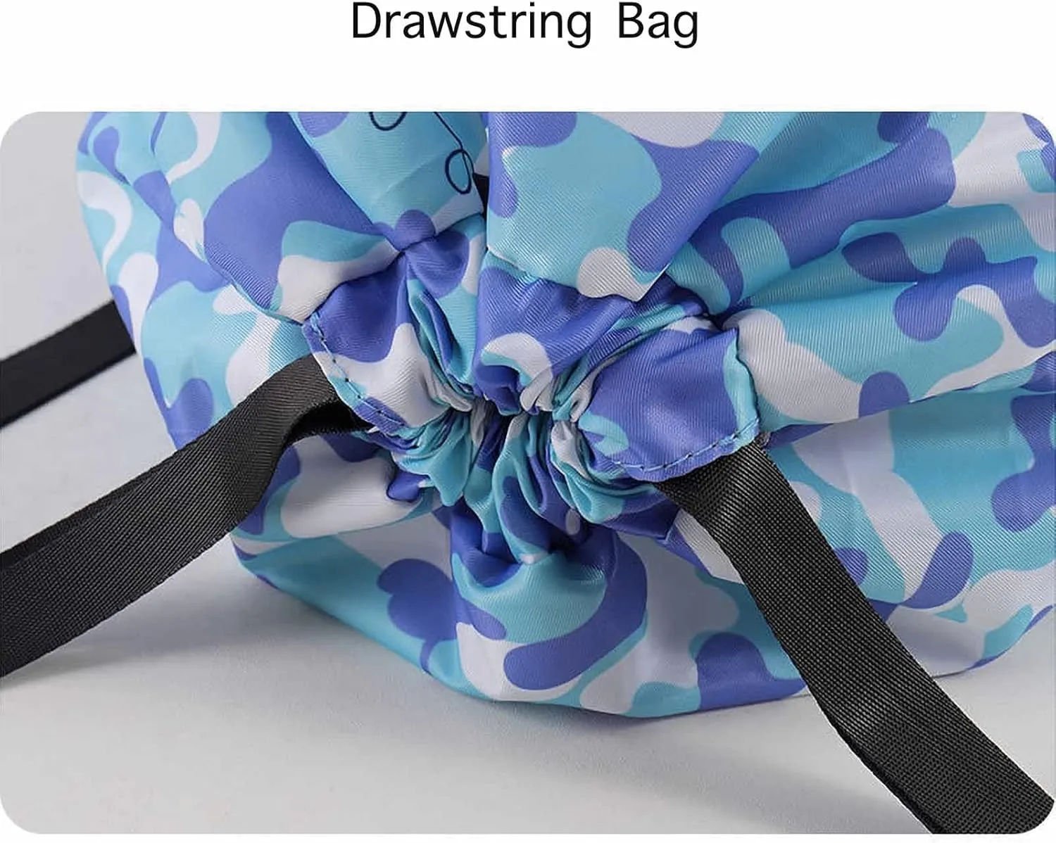 Blue Astronaut Swim Bags for Swimmers - Drawstring Beach Backpacks with Waterproof, Sandproof Fabric, Separated Dry/Wet Compartments, Shoe Compartment