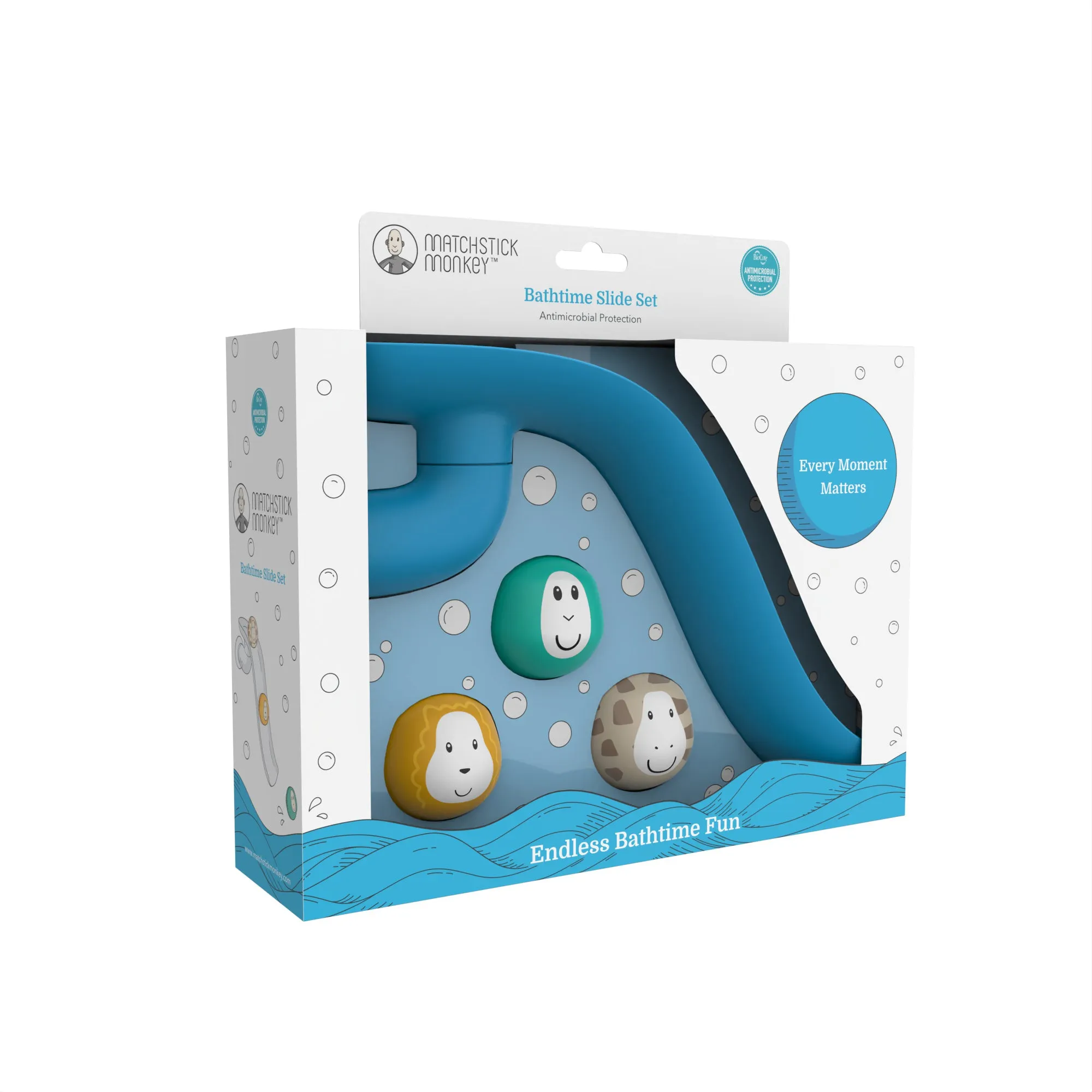 Blue Bathtime Slide Set