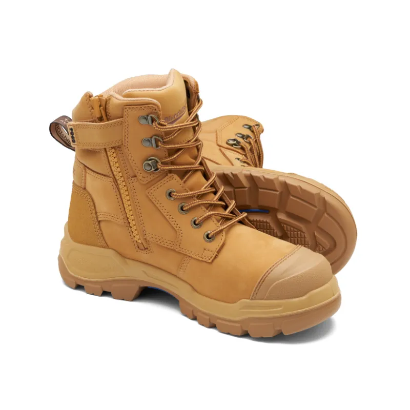 Blundstone Unisex #9060 Rotoflex Zip Side, Scuff Cap Safety Boot