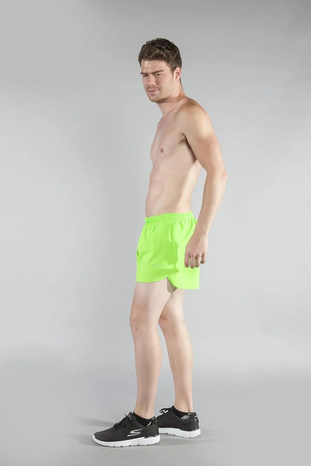 BOA Mens 3" Half Split Trainer Solid Running Short (1206B)