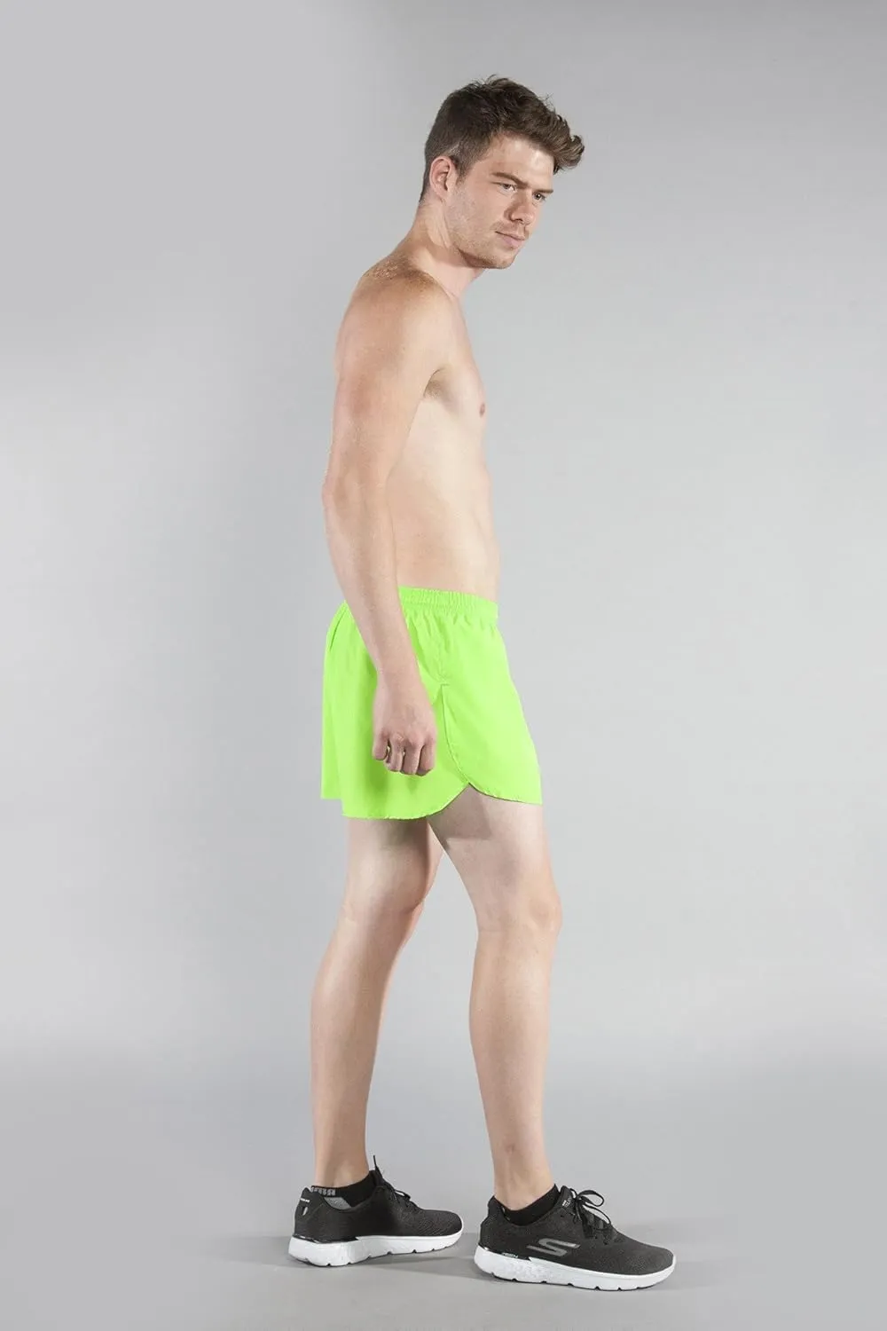 BOA Mens 3" Half Split Trainer Solid Running Short (1206B)