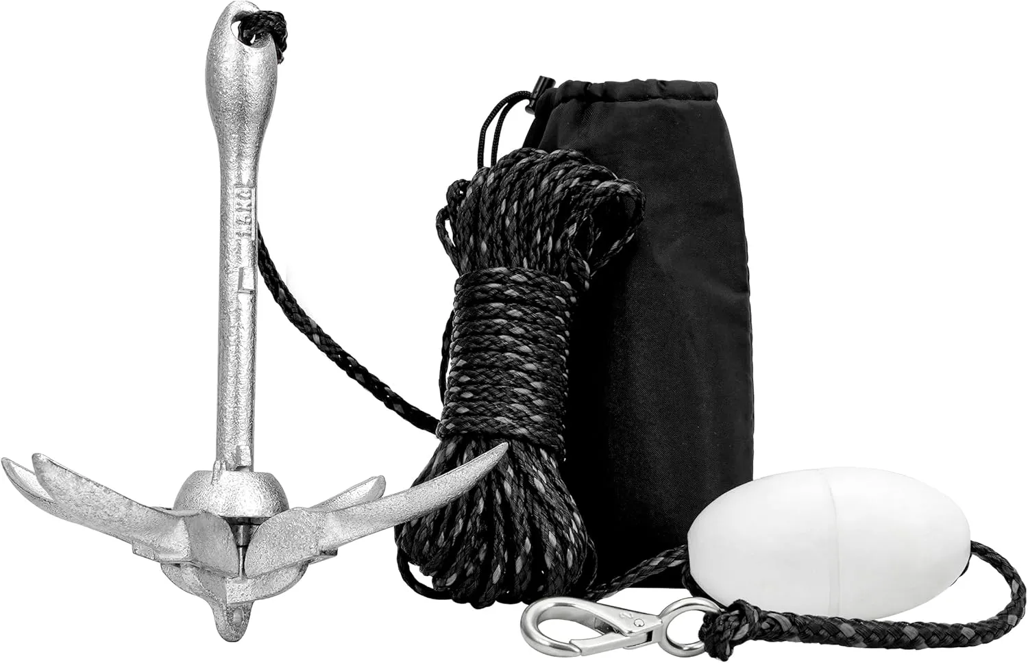 Boat Anchor 3.5 lb Folding Anchor, Grapnel Anchor Kit for Kayaks, Canoes, Paddle Boards