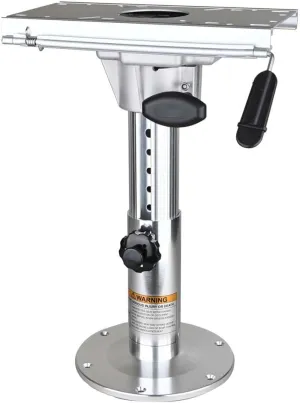 Boat Seat Pedestal with Slide, Aluminum Adjustable Height from 13" to 19" Locking Boat Seat Pedestals