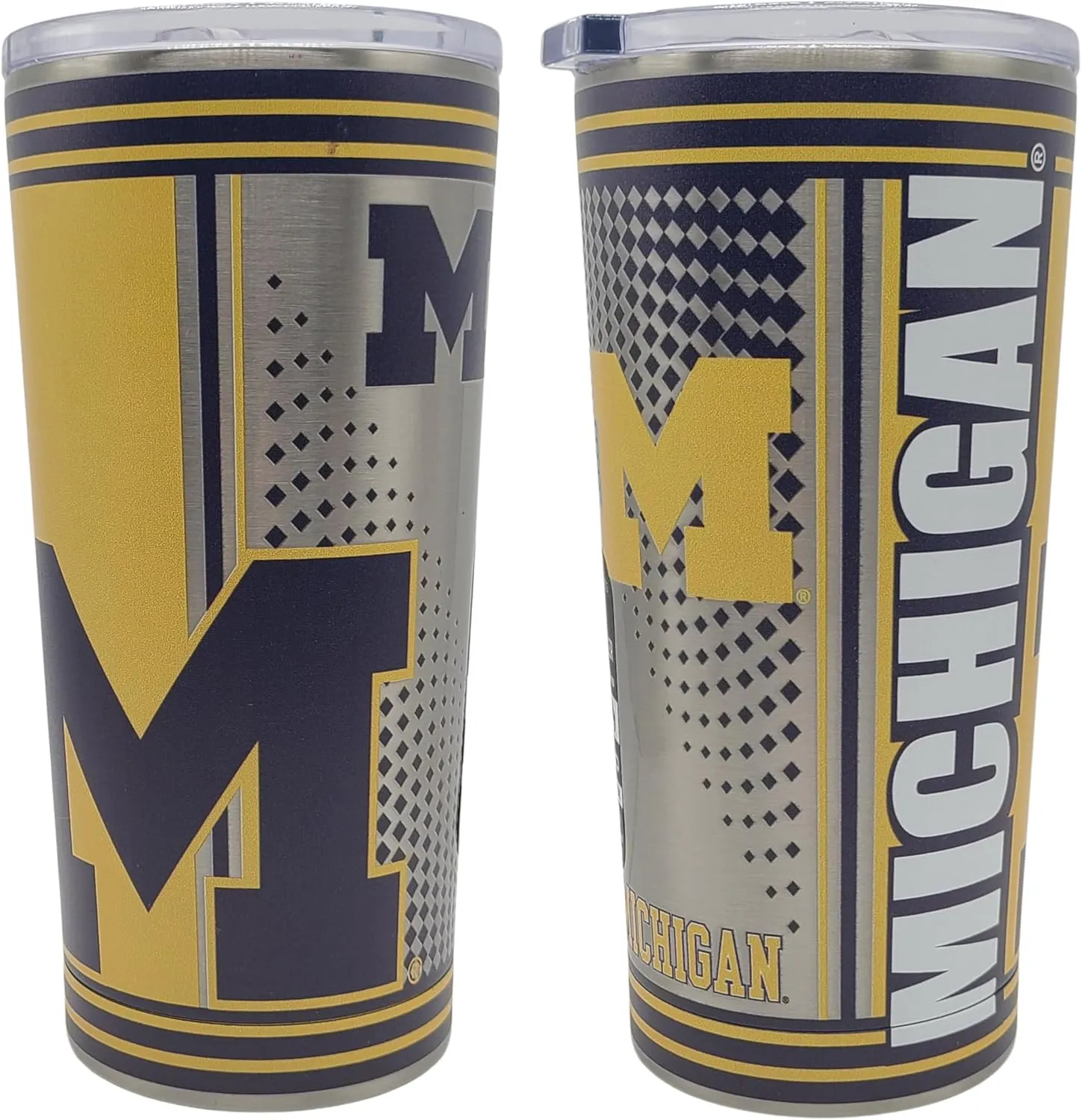 Boelter Brands NCAA Hero Digital Stainless Steel Vacuum Insulated 20oz Ultra Travel Tumbler (Michigan Wolverines)