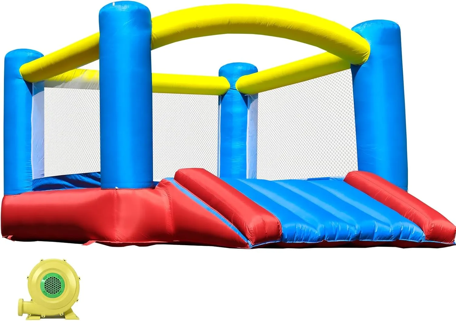 Bounce House, Inflatable Bounce Castle with Large Jumping Area for Kids, Blow Up Jumping Castle with Slide for Outdoor Indoor Backyard