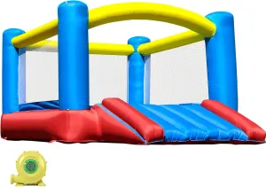 Bounce House, Inflatable Bounce Castle with Large Jumping Area for Kids, Blow Up Jumping Castle with Slide for Outdoor Indoor Backyard