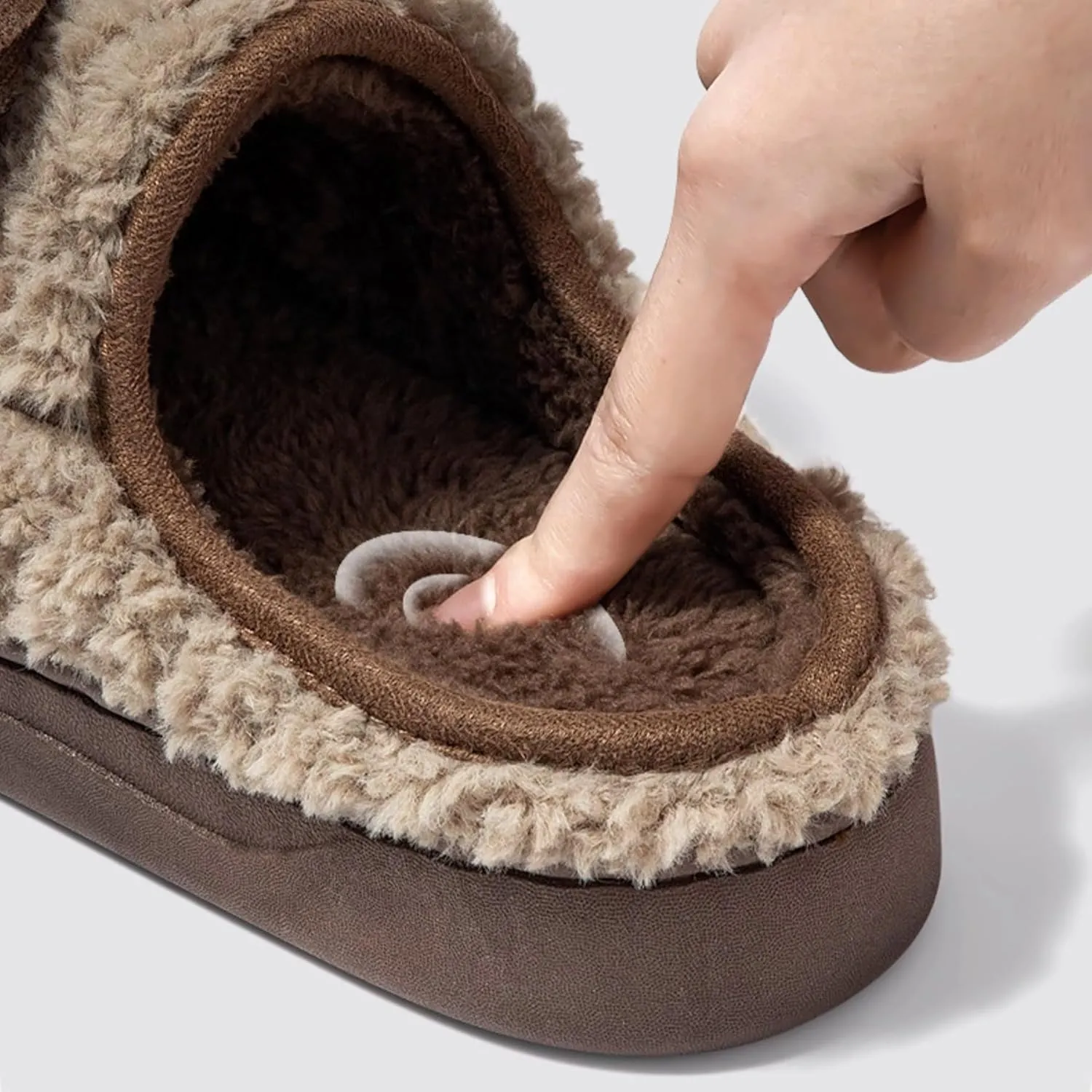 Bow House Slippers for Women Cute Soft Fleece Winter Warm Bow Tie Slippers Plush Slip On Home Slippers with Bows Non Slip Comfy Cozy Indoor Fuzzy Bedroom Shoes
