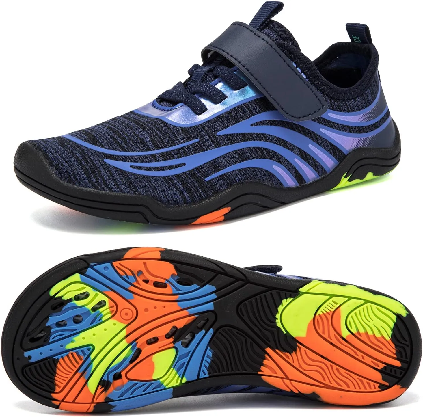 Boys & Girls Water Shoes Lightweight Comfort Sole Easy Walking Athletic Slip on Aqua Sock(Toddler/Little Kid/Big Kid)