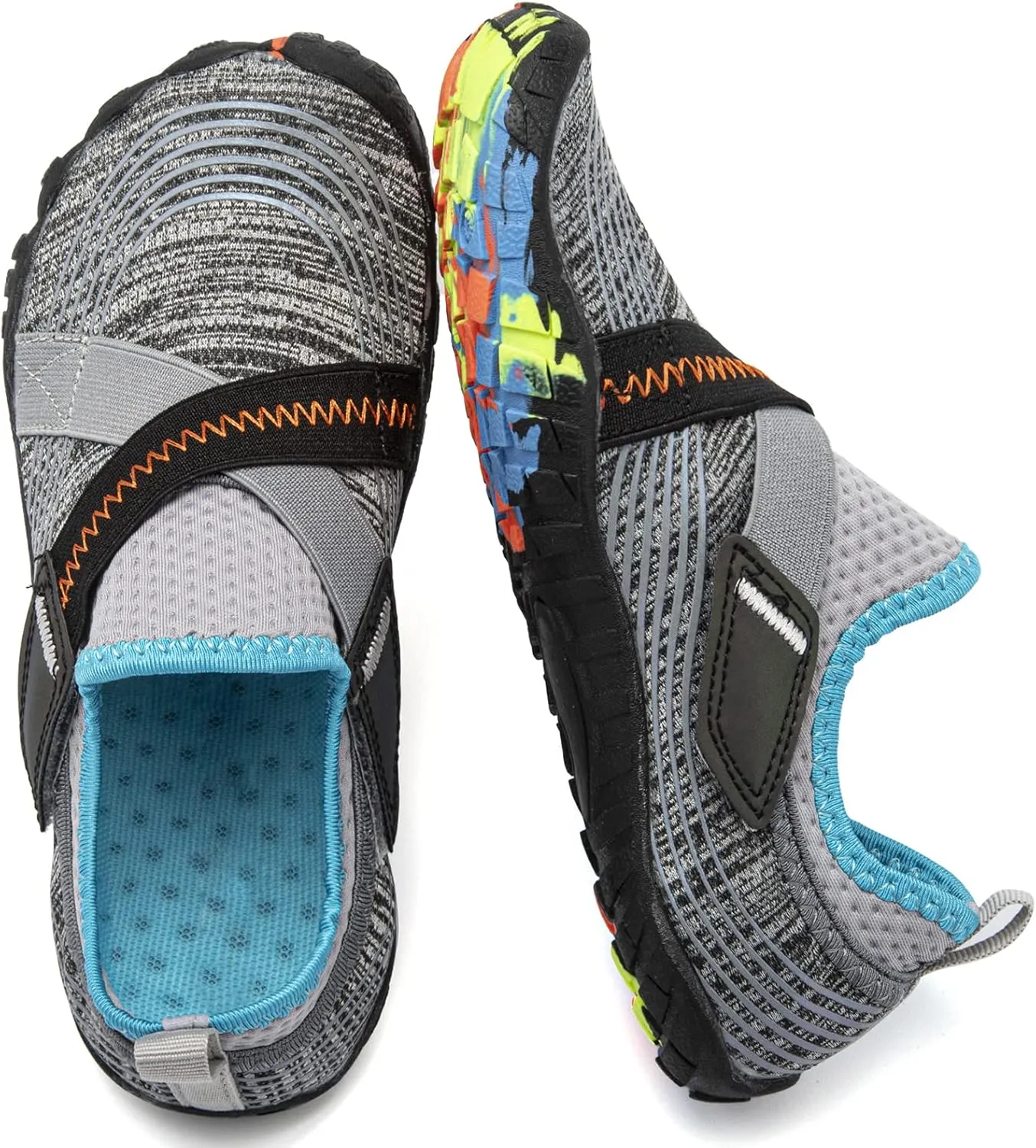 Boys & Girls Water Shoes Lightweight Comfort Sole Easy Walking Athletic Slip on Aqua Sock(Toddler/Little Kid/Big Kid)