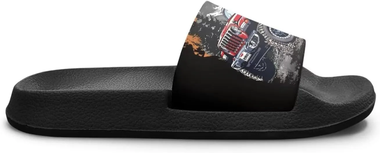 Boys Slide Sandals Summer Shoes for Kids Shower Slippers Non Slip Slippers