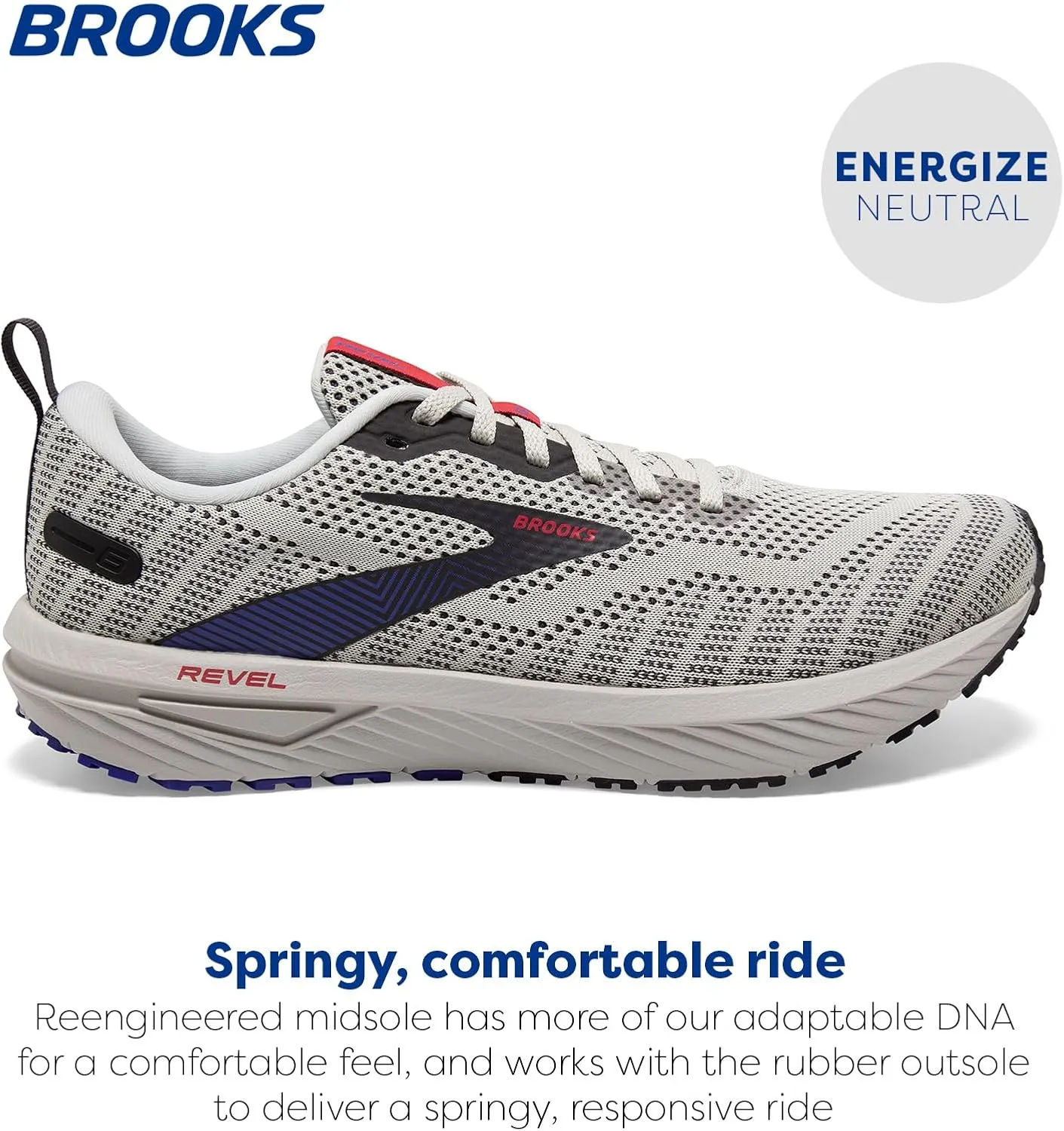 Brooks Men’s Revel 6 Neutral Running Shoe