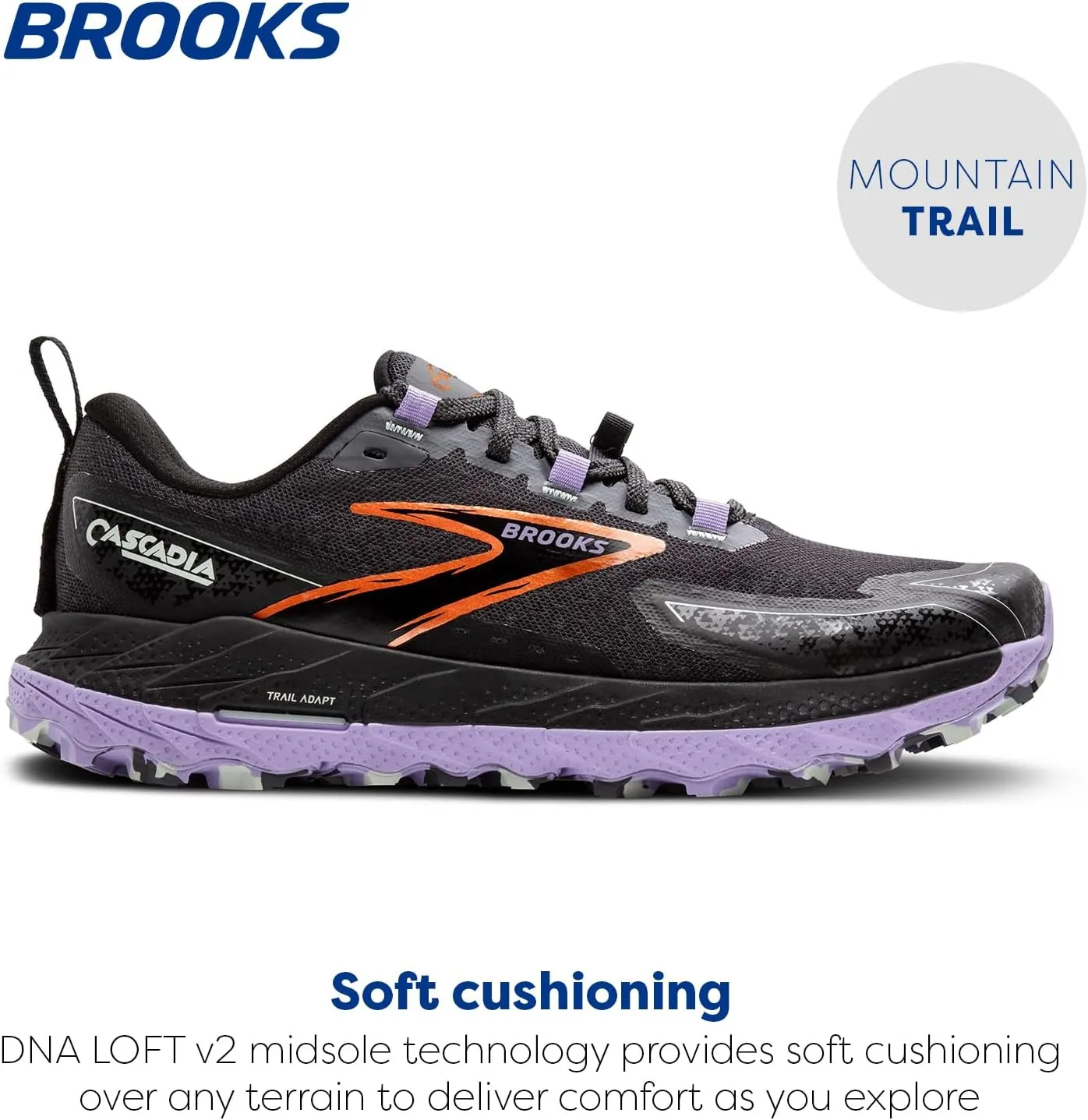 Brooks Women’s Cascadia 18 Mountain Trail Running Shoe