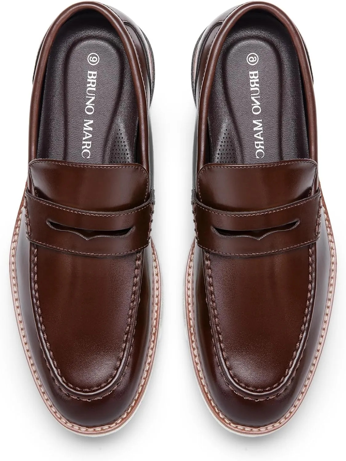 Bruno Marc Men's Dress Penny Loafer Slip-on Shoes