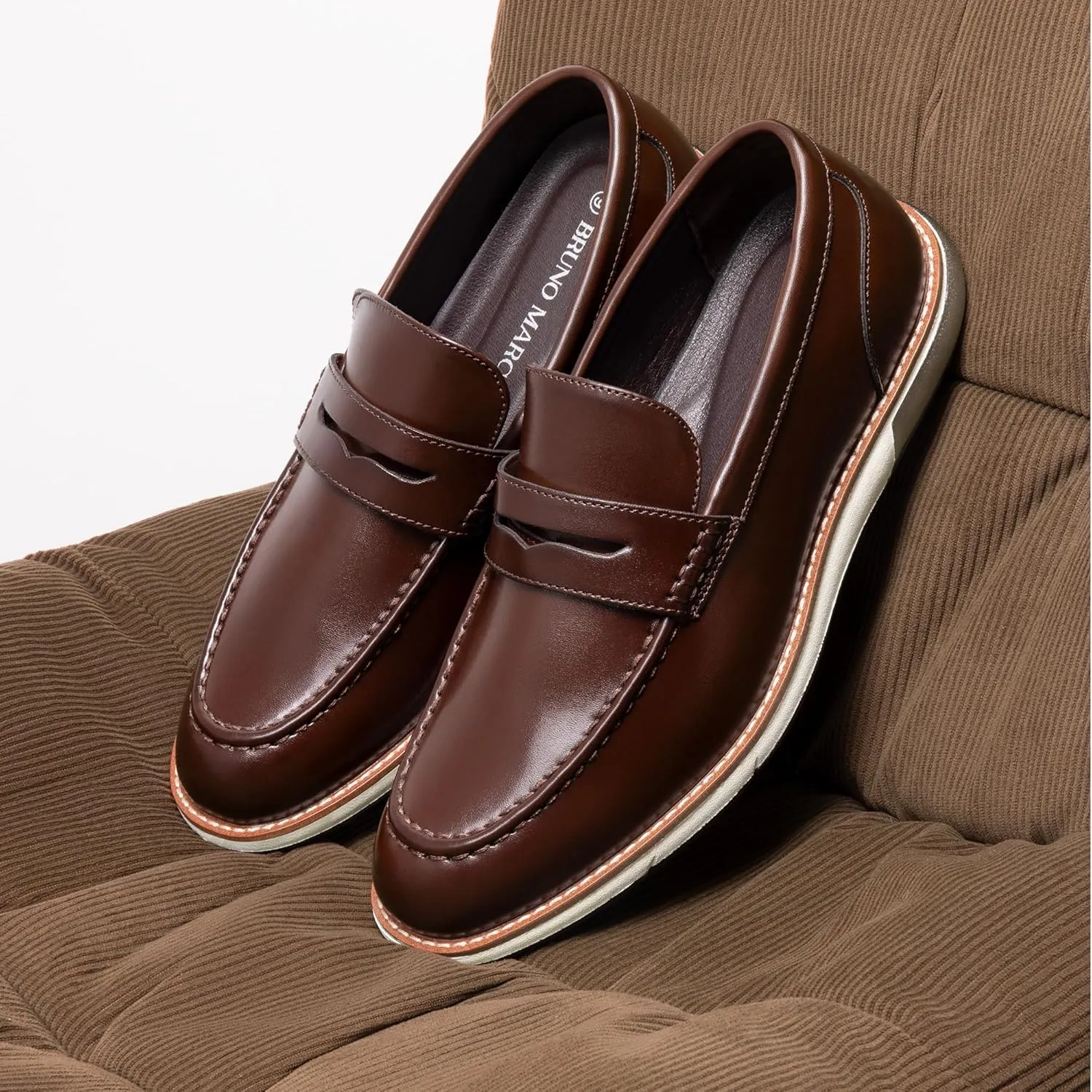 Bruno Marc Men's Dress Penny Loafer Slip-on Shoes