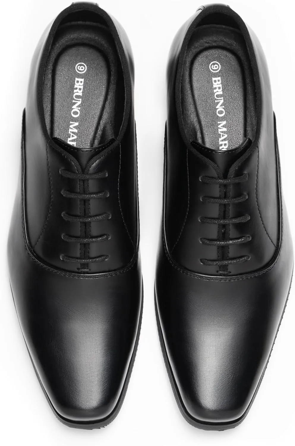 Bruno Marc Men's Dress Shoes Bussiness Formal Oxfords Wesley Lace Up Soft Plain-Toe