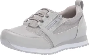 by Easy Street womens Mckinley Clog, Grey Leather/Mesh, 7.5 US