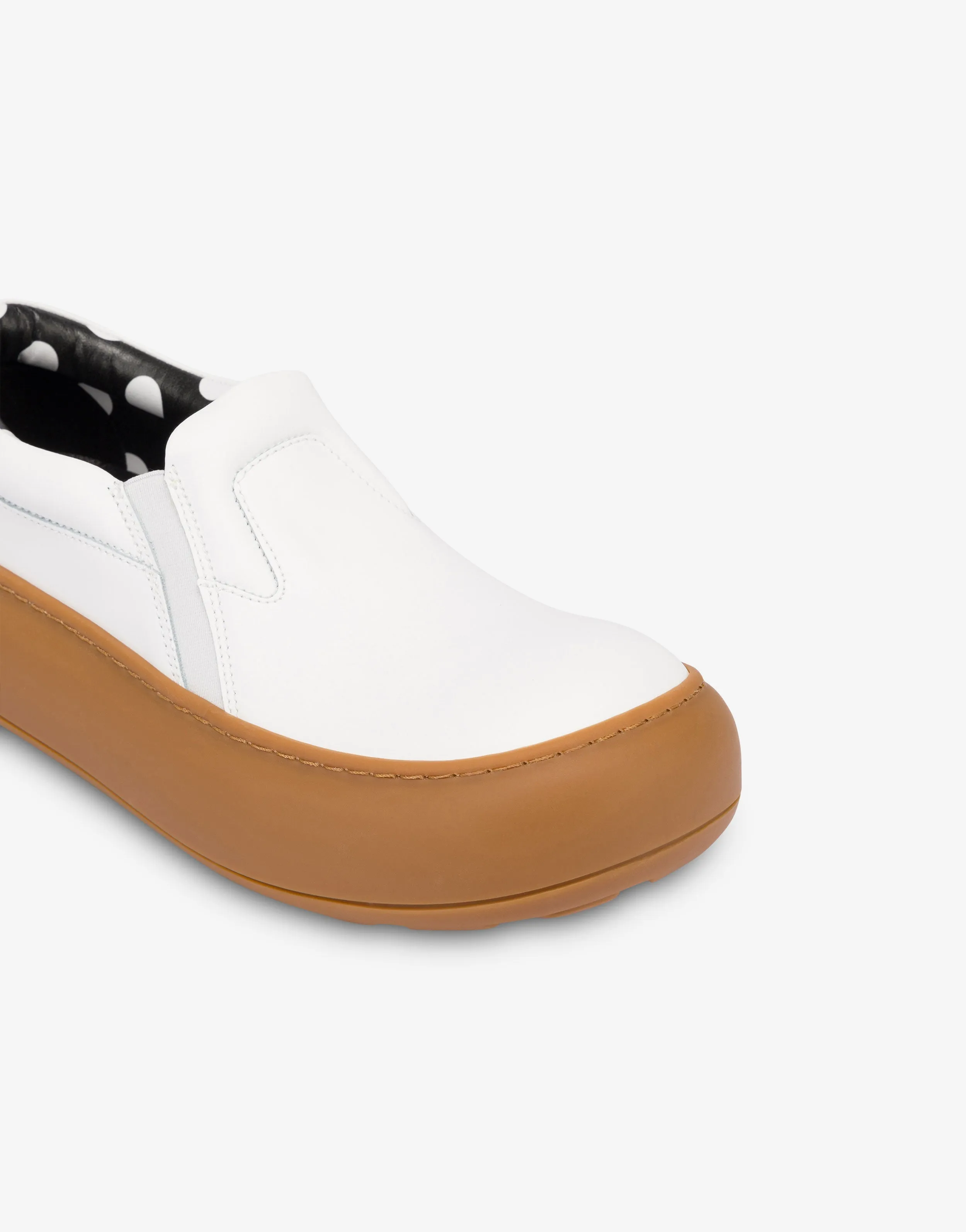 Calfskin slip-on trainers