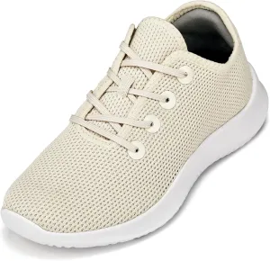 CALTO Men's Invisible Height Increasing Elevator Shoes - Ultra Lightweight Knitted Sporty Sneakers - 2.4 Inches Taller