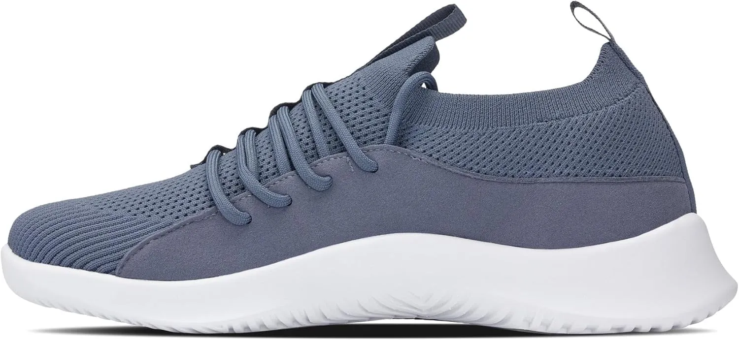 CALTO Men's Invisible Height Increasing Elevator Shoes - Ultra Lightweight Sporty Sneakers - 2.4 Inches Taller