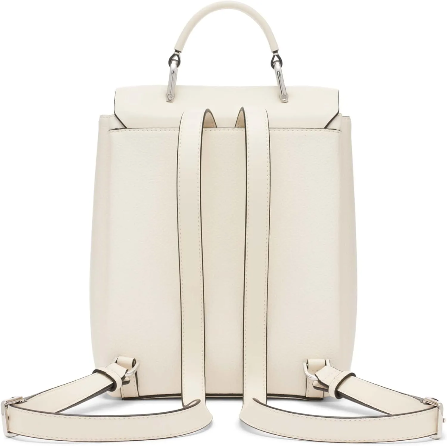 Calvin Klein Clove Triple Compartment Flap Backpack, Cherub White, One Size